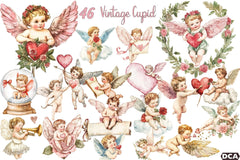 Vintage Cupid Clipart Bundle - CraftNest - Digital Crafting and Art