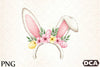 Bunny Ears with Flowers Clipart Bundle