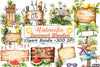 Summer Day Wooden Sign Clipart Bundle