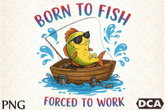 Born to Fish, Forced to Work Clipart Bundle - CraftNest - Digital Crafting and Art