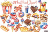 Fast Food Clipart Bundle for 4th of July