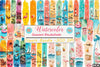 Summer Brushstroke Clipart Bundle