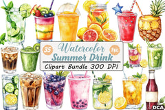 Summer Drink Clipart Bundle - CraftNest - Digital Crafting and Art