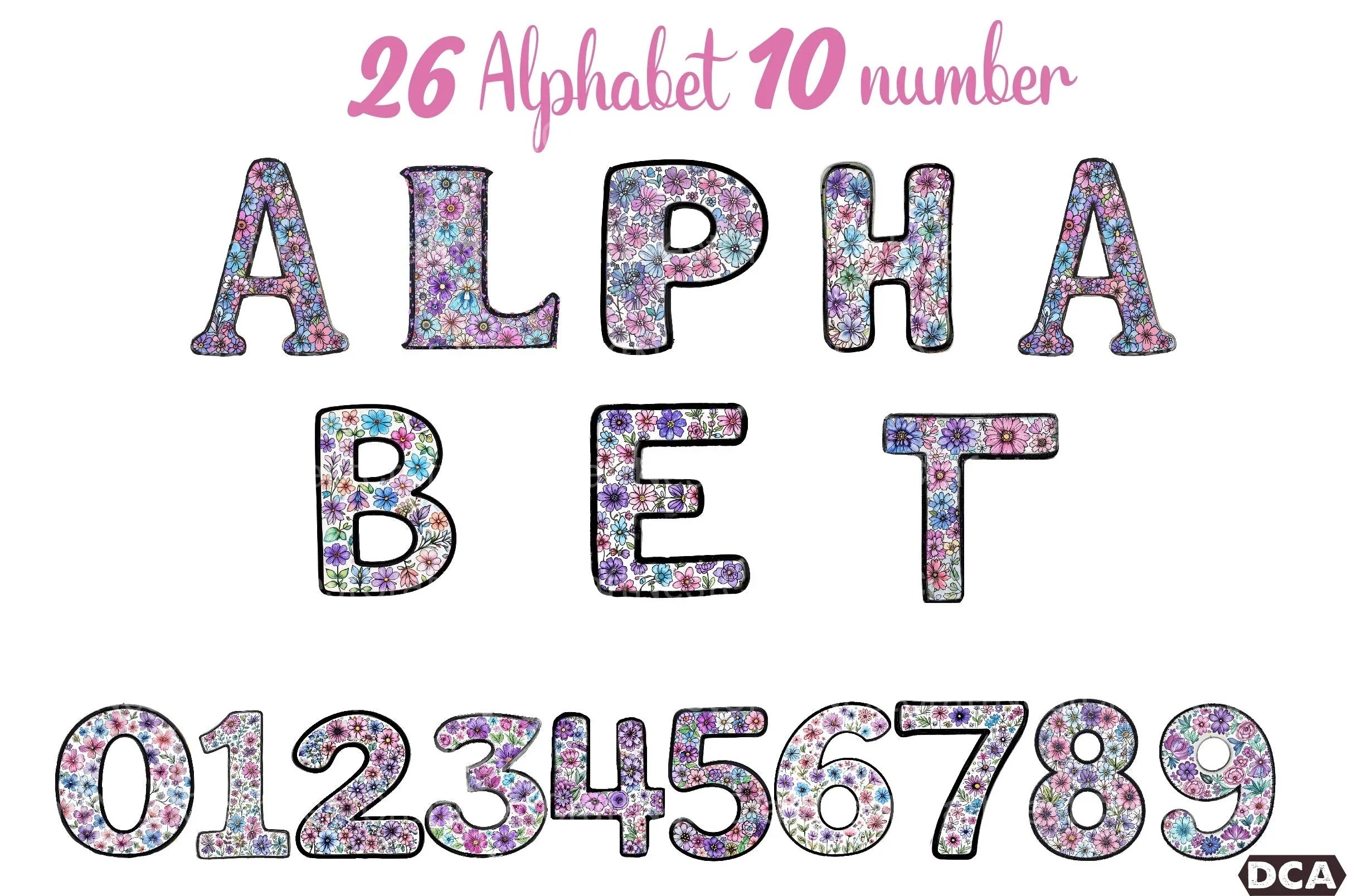 Alphabet Clipart Bundle - CraftNest - Digital Crafting and Art