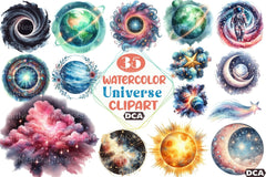 Universe Clipart Bundle - CraftNest - Digital Crafting and Art