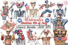 Skeleton 4th of July Clipart Bundle