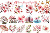 Japanese Cherry Blossom Clipart Bundle