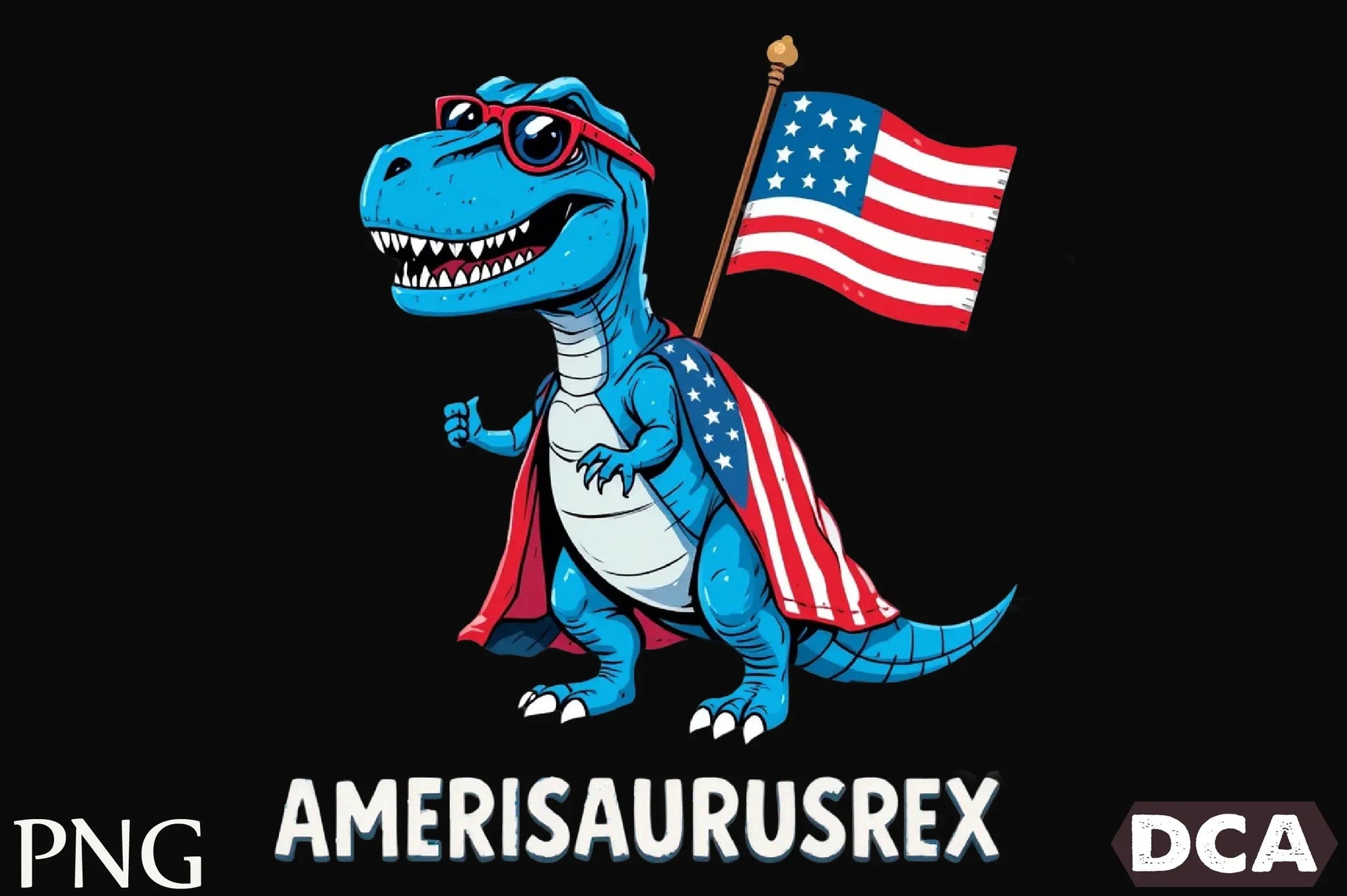 Amerisaurus Rex Patriotic Dinosaur Clipart Bundle - CraftNest - Digital Crafting and Art
