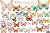 Boho Butterfly Clipart Bundle