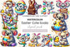 Funny Easter Koala Clipart Bundle