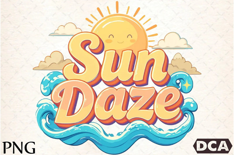 Sun Daze Retro Summer Clipart Bundle - CraftNest - Digital Crafting and Art