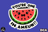 Funny You're One In A Melon Sticker Clipart Bundle