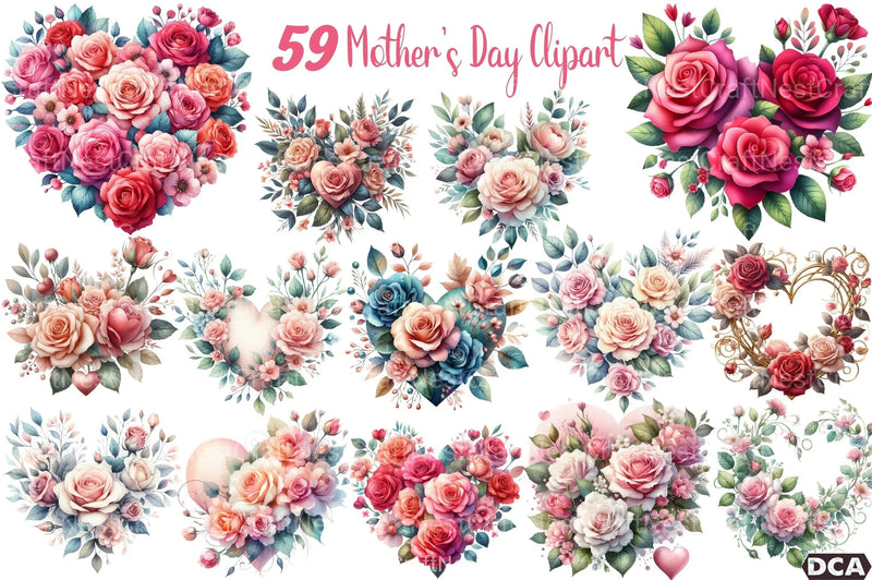 Happy Mother's Day Clipart Bundle 2 - CraftNest - Digital Crafting and Art