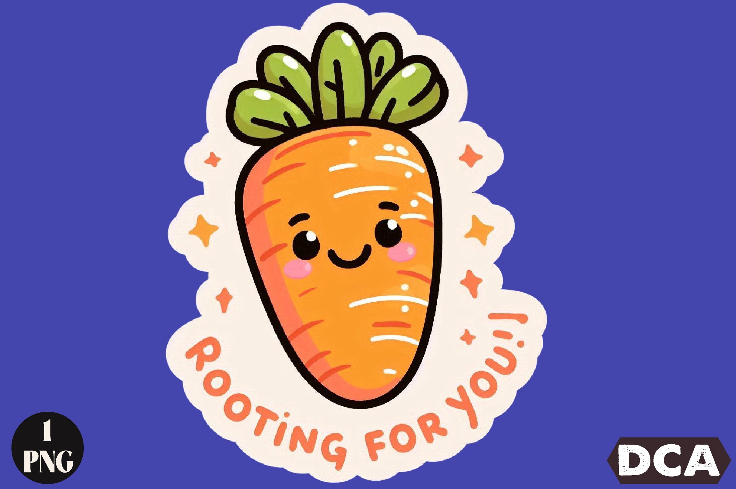 Funny Rooting For You Sticker Clipart Bundle
