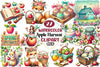 Spring Apple Harvest Clipart Bundle
