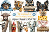 Quirky Animals Peeking Clipart Bundle