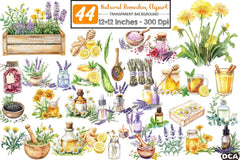 Natural Remedies Clipart Bundle 6 - CraftNest - Digital Crafting and Art