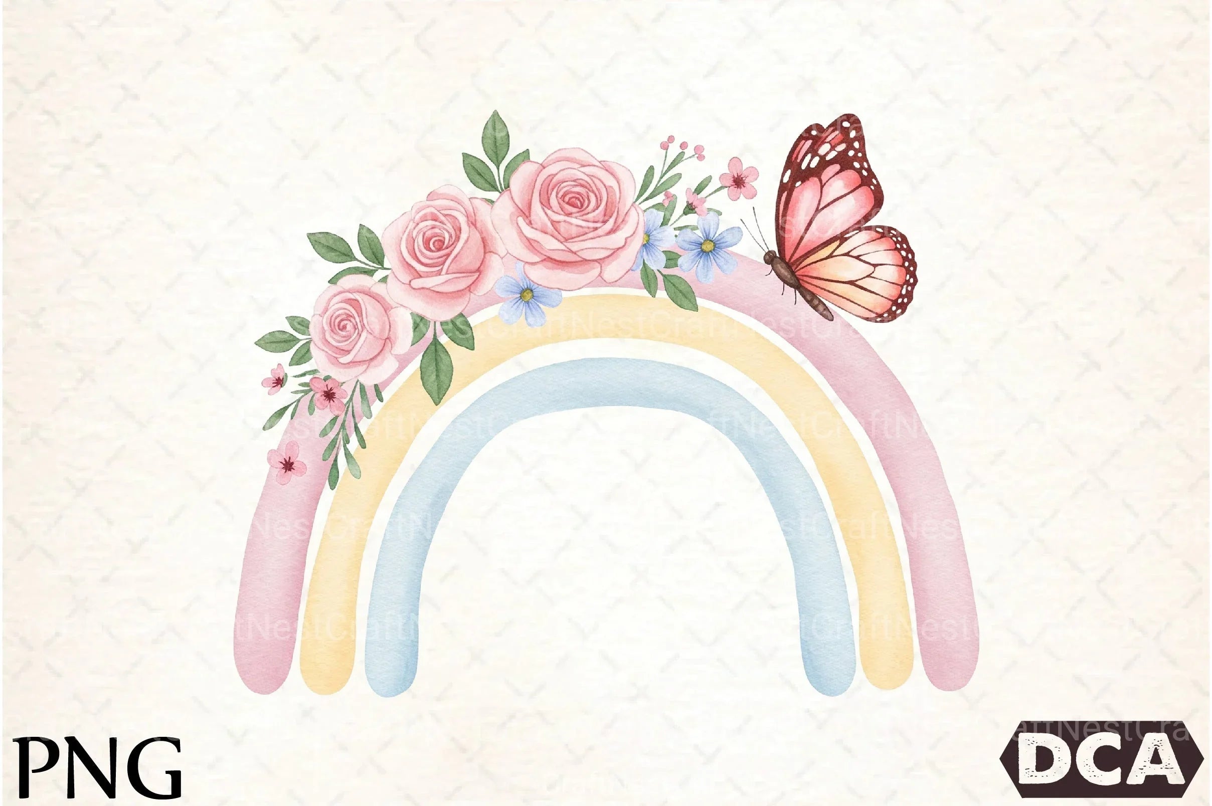 Pastel Rainbow Clipart Bundle 66 - CraftNest - Digital Crafting and Art