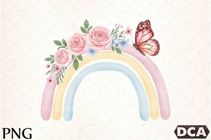 Pastel Rainbow Clipart Bundle 66 - CraftNest - Digital Crafting and Art