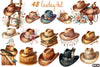 Cowboy Hat Boho Clipart Bundle