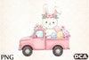Cute Bunny Car Clipart Bundle