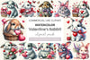 Valentine Rabbit Clipart Bundle