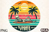 Vintage Summer Vibes Skeleton Design Clipart Bundle