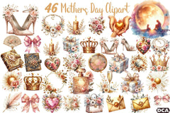 Glamorous Mother's Day Clipart Bundle 99 - CraftNest - Digital Crafting and Art