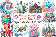 Under the Sea Clipart Bundle - CraftNest - Digital Crafting and Art