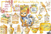 Yellow Chinoiserie Mother's Day Clipart Bundle