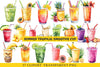 Summer Tropical Smoothie Cup Clipart