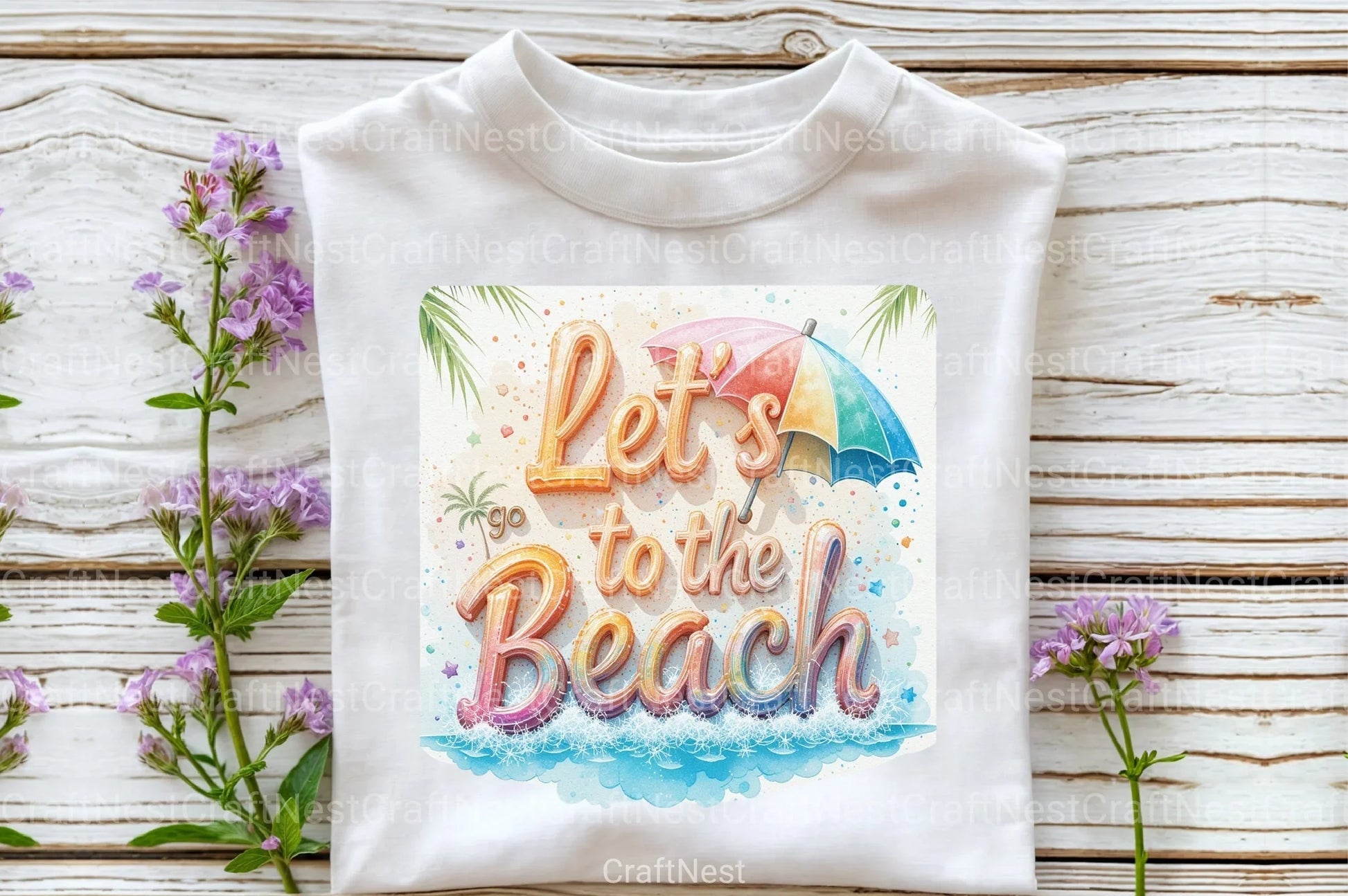 Let's Go to the Beach Clipart Bundle - CraftNest - Digital Crafting and Art