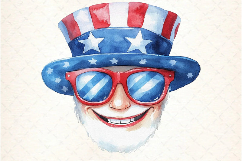 Patriotic 4th of July Sunglasses Clipart Bundle - CraftNest - Digital Crafting and Art