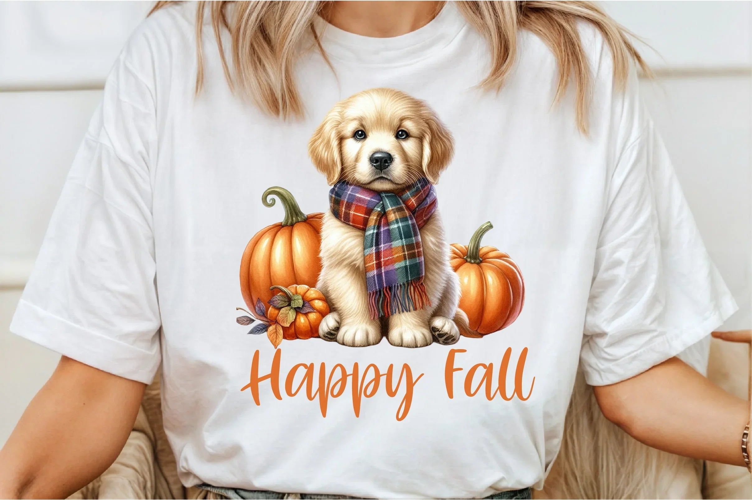 Happy Fall Dog Clipart Bundle - CraftNest - Digital Crafting and Art
