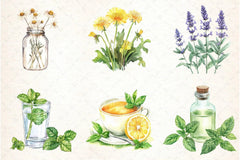 Natural Remedies Clipart Bundle 6 - CraftNest - Digital Crafting and Art