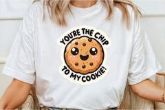 Funny 'You're the Chip to My Cookie' Sticker Clipart Bundle - CraftNest - Digital Crafting and Art