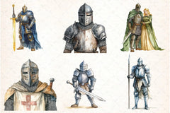 Medieval Knight Clipart Bundle - CraftNest - Digital Crafting and Art