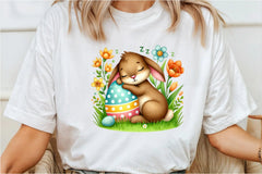 Easter Bunny Sleeping Clipart Bundle - CraftNest - Digital Crafting and Art