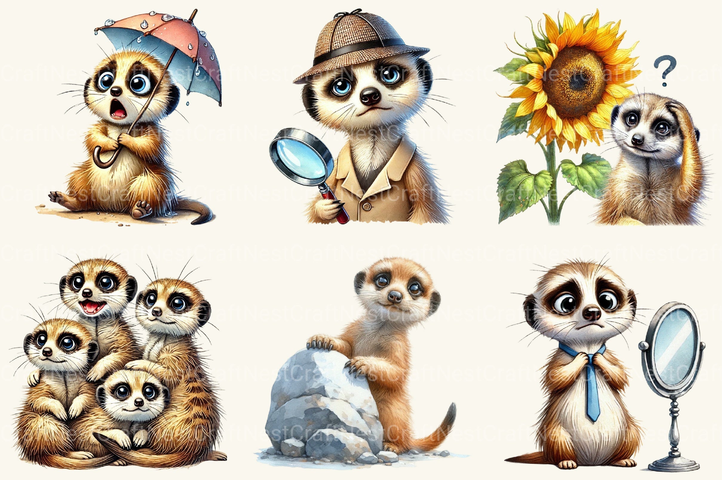 Meerkat Clipart Bundle