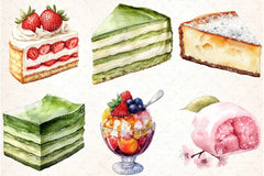 Japanese Dessert Clipart Bundle - CraftNest - Digital Crafting and Art