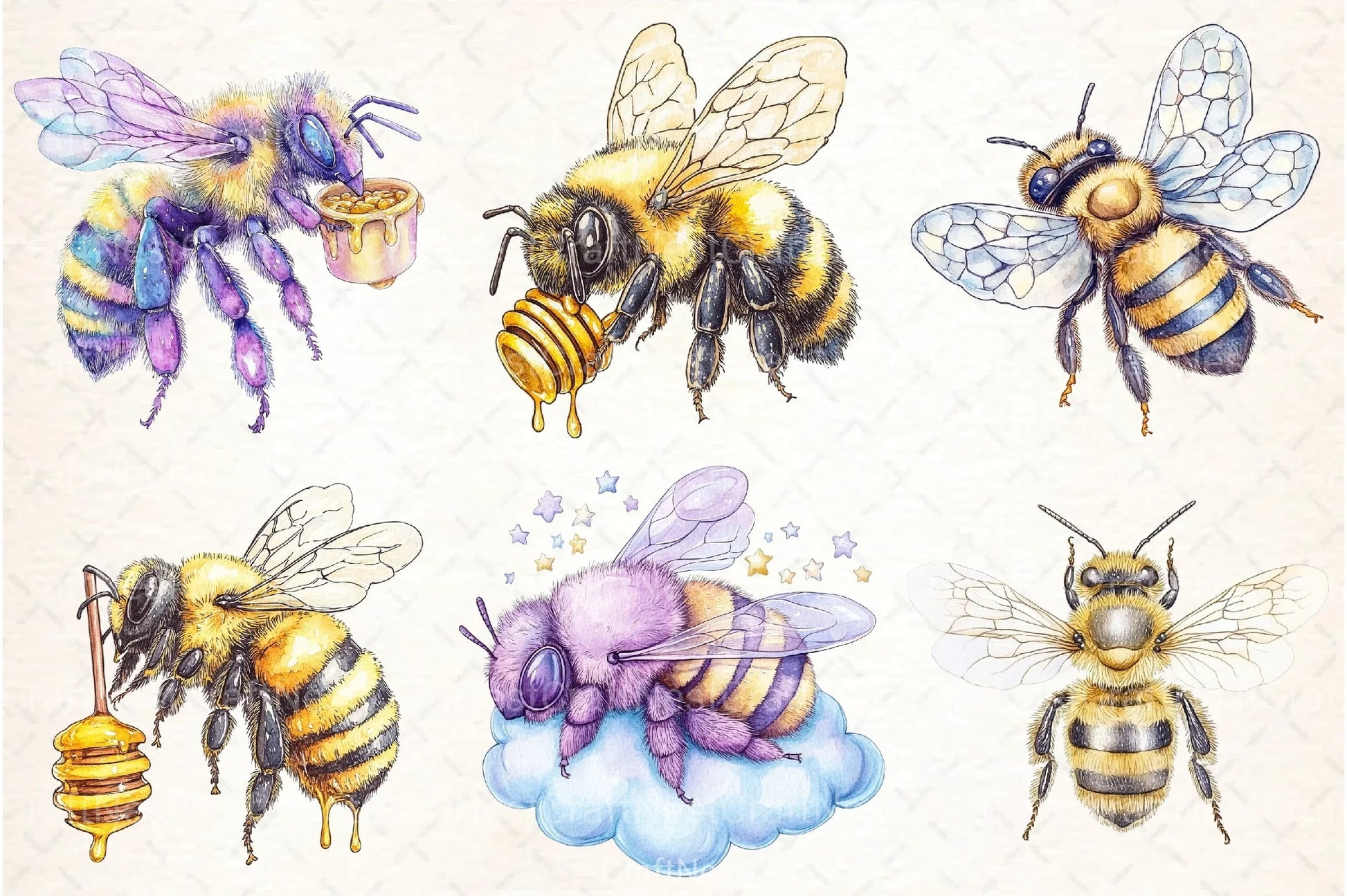 Bee Clipart Bundle Collection - CraftNest - Digital Crafting and Art