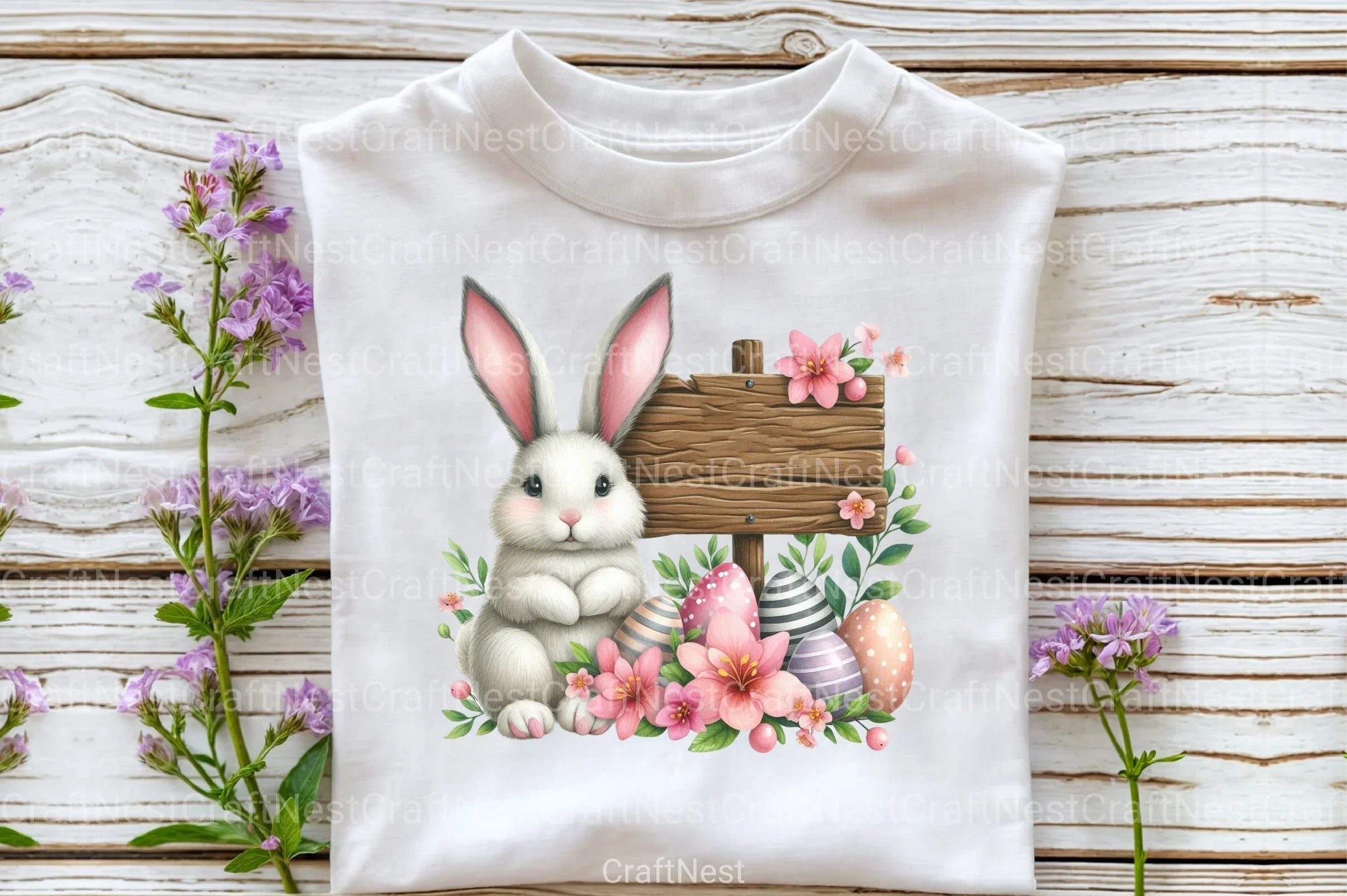 Cute Easter Bunny Clipart Bundle 99 - CraftNest - Digital Crafting and Art