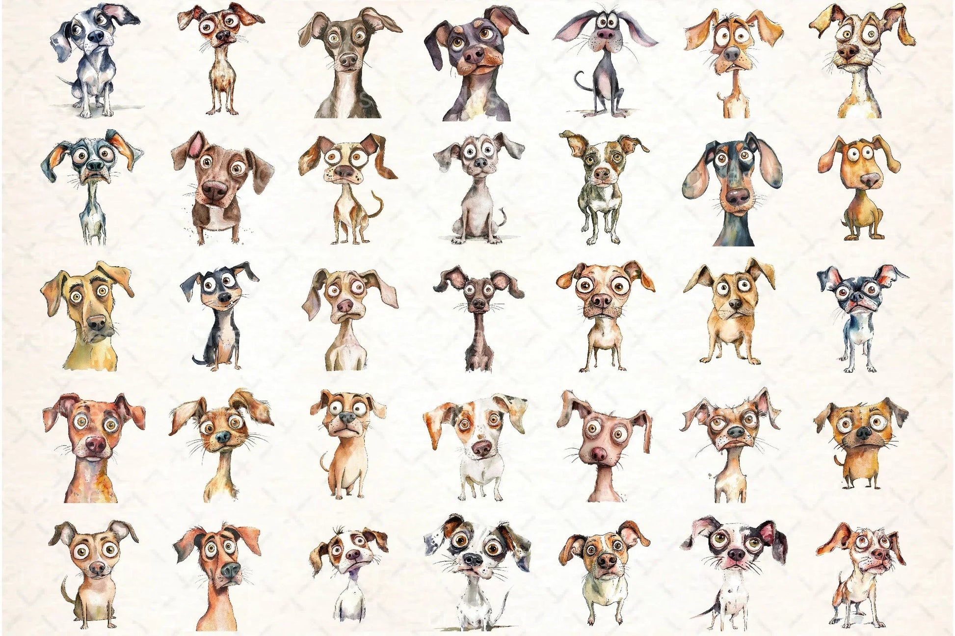 Funny Dog Clipart Bundle 55 - CraftNest - Digital Crafting and Art