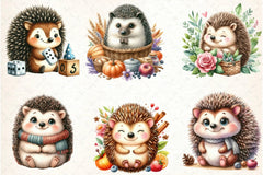 Hedgehog Clipart Bundle - CraftNest - Digital Crafting and Art
