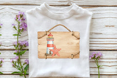 Wooden Sign & Lighthouse Starfish Clipart Bundle - CraftNest - Digital Crafting and Art