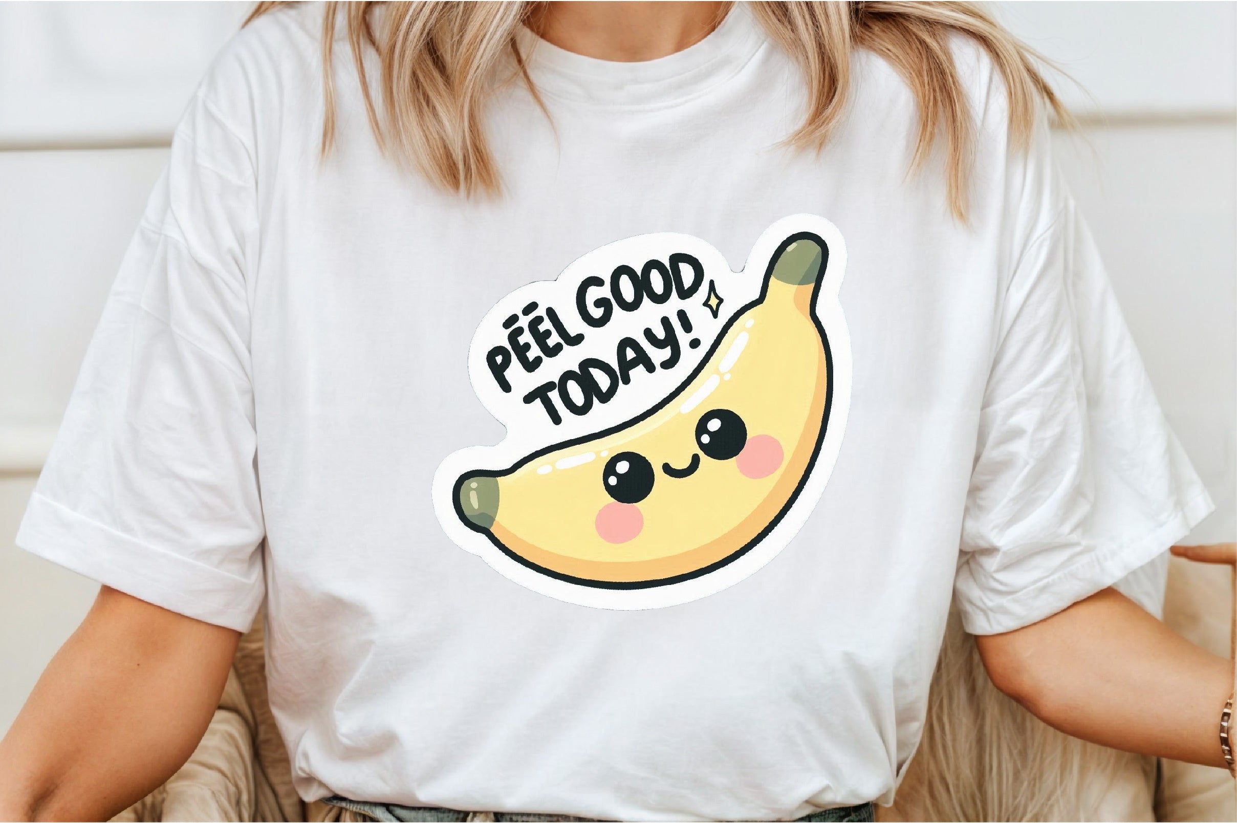 Funny Peel Good Today Sticker Clipart Bundle