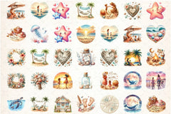 Mother's Day Beach Clipart Bundle - CraftNest - Digital Crafting and Art