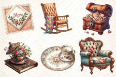 Antique Mother's Day Clipart Bundle - CraftNest - Digital Crafting and Art