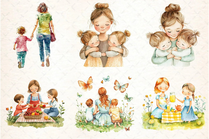Love Mom Clipart Bundle - CraftNest - Digital Crafting and Art