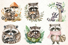 Raccoon & Kit Clipart Bundle 1 - CraftNest - Digital Crafting and Art